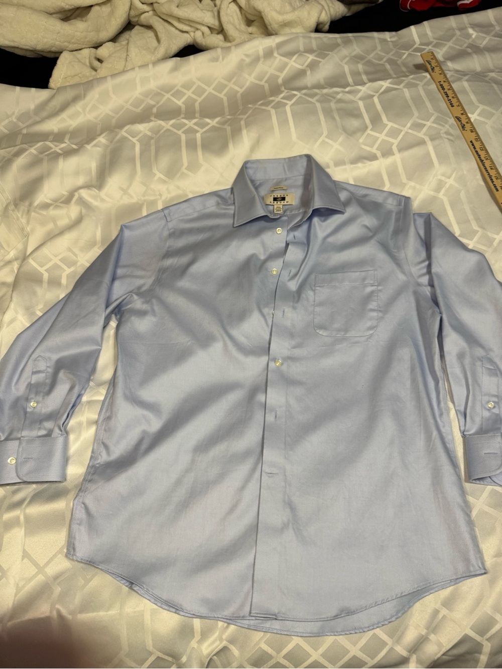 Joseph Abboud Light Blue Men's Dress Shirt with Chest Pocket